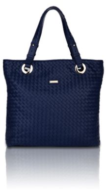 The Woven Tote (Blue)