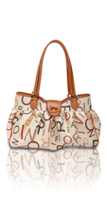 Ruffled Shoulder Satchel