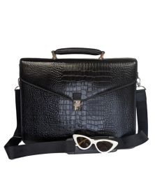 Croc - Buckle Briefcase