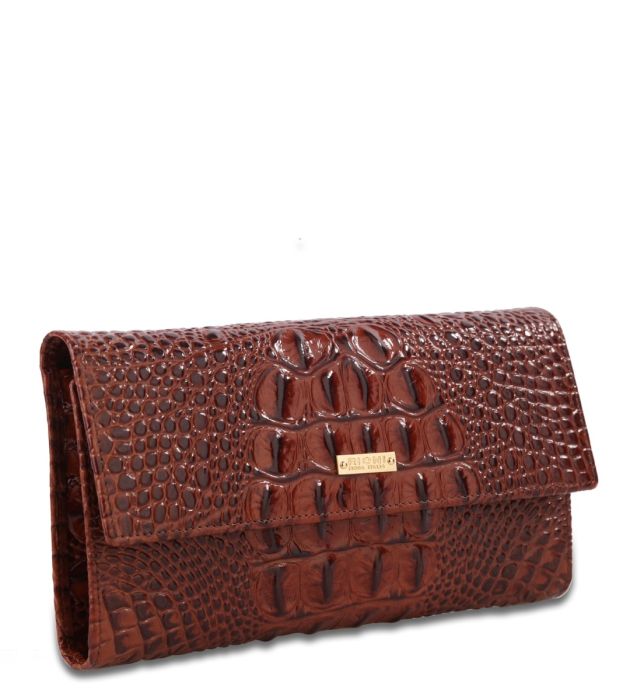 Brahmin Soft Checkbook shops Wallet in Brown/Cream Melbourne Leather.