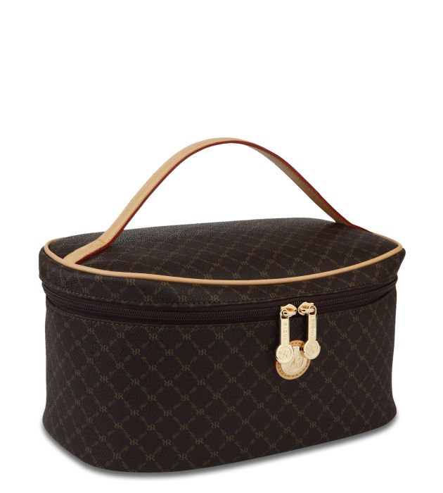 Rioni Designer Handbags & Luggage Signature Brown Dome Handle Bag:  Handbags