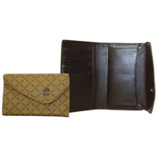 Mocha - Medium Wallet w/ Coin Clasp