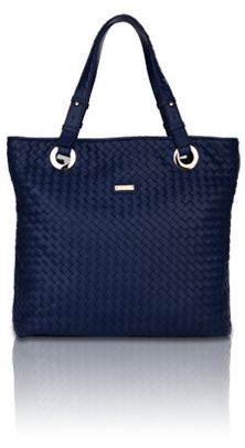 The Woven Tote (Blue)