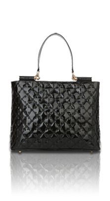 Lindsay Shoulder Tote (Black)