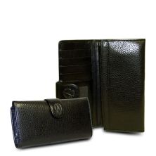 Red-Black - Black Checkbook Wallet