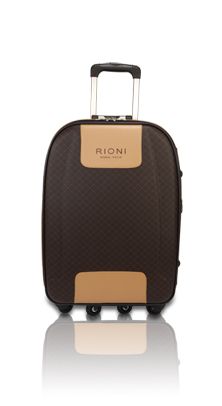 Rioni Designer Handbags & Luggage Signature Brown Dome Handle Bag:  Handbags