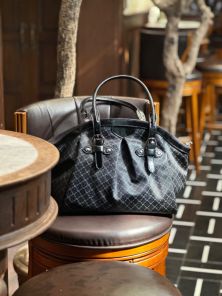Ruched Satchel With Buckle