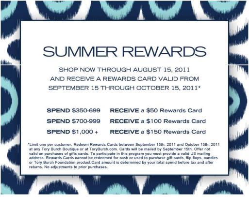 Tory Burch Rewards