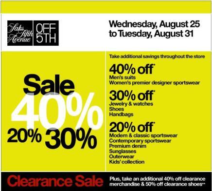 Sale at Off Saks