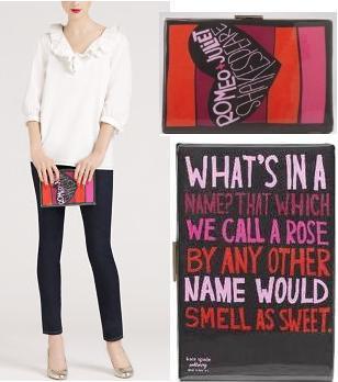 Romeo & Juliet Book Clutch