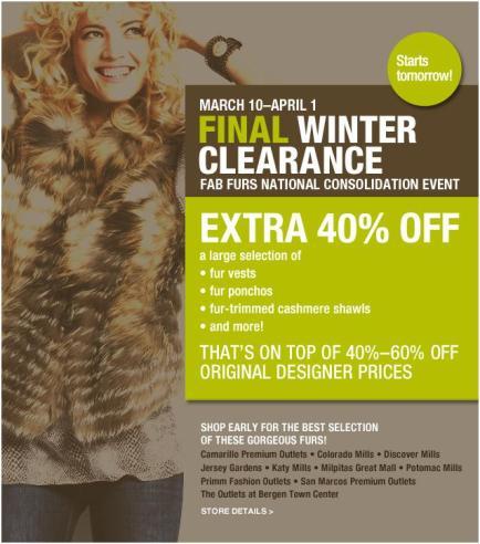 Winter Clearance