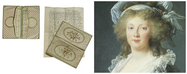 Historical Handbags: The Marie Antoinette Silk Embroidered Purse