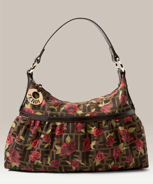 Fendi Chef Rose Zucca Hobo