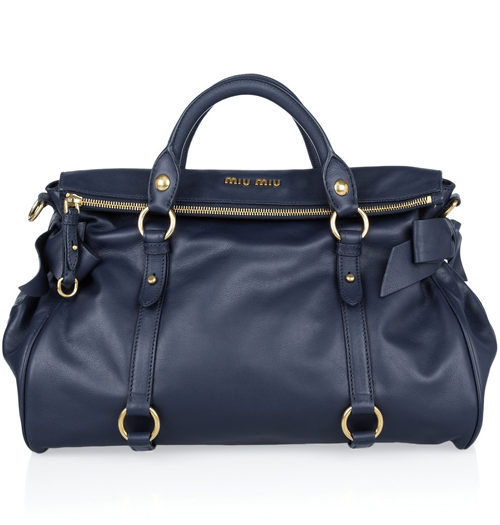 Miu Miu Bow Leather Tote
