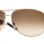 Burberry Designer Aviator Style Sunglasses