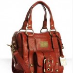 Red Leather Satchel by Frye