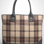 Tory Burch Plaid Tote
